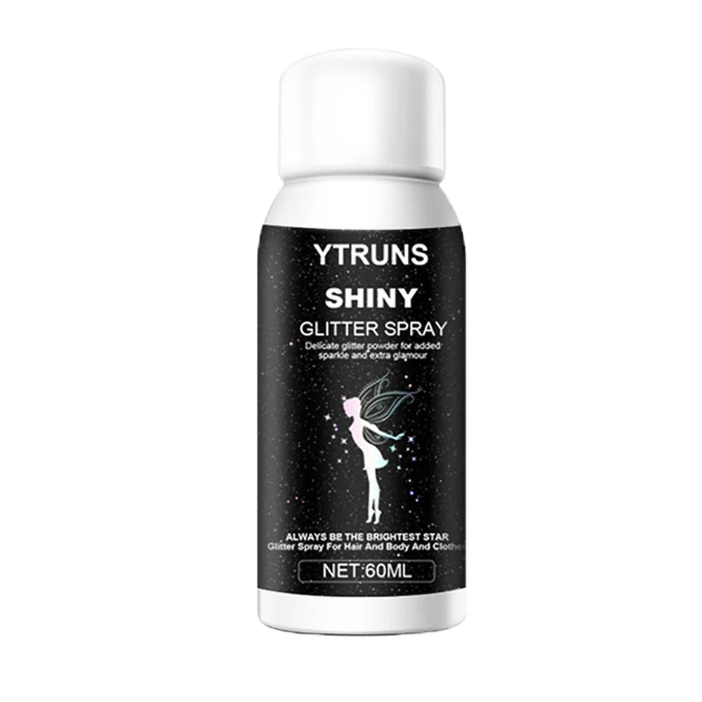 60ml Silver Hair & Body Glitter Spray | Long-Lasting Shimmer Body Glitter Spray QXL