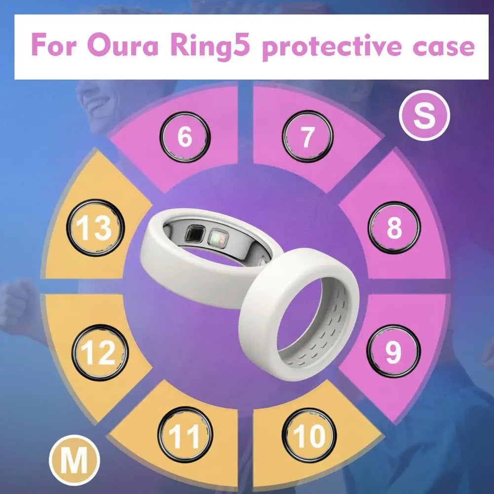 Silicone Protector Cover for Oura Ring 5 | Workout Case Smart Ring Case QXL