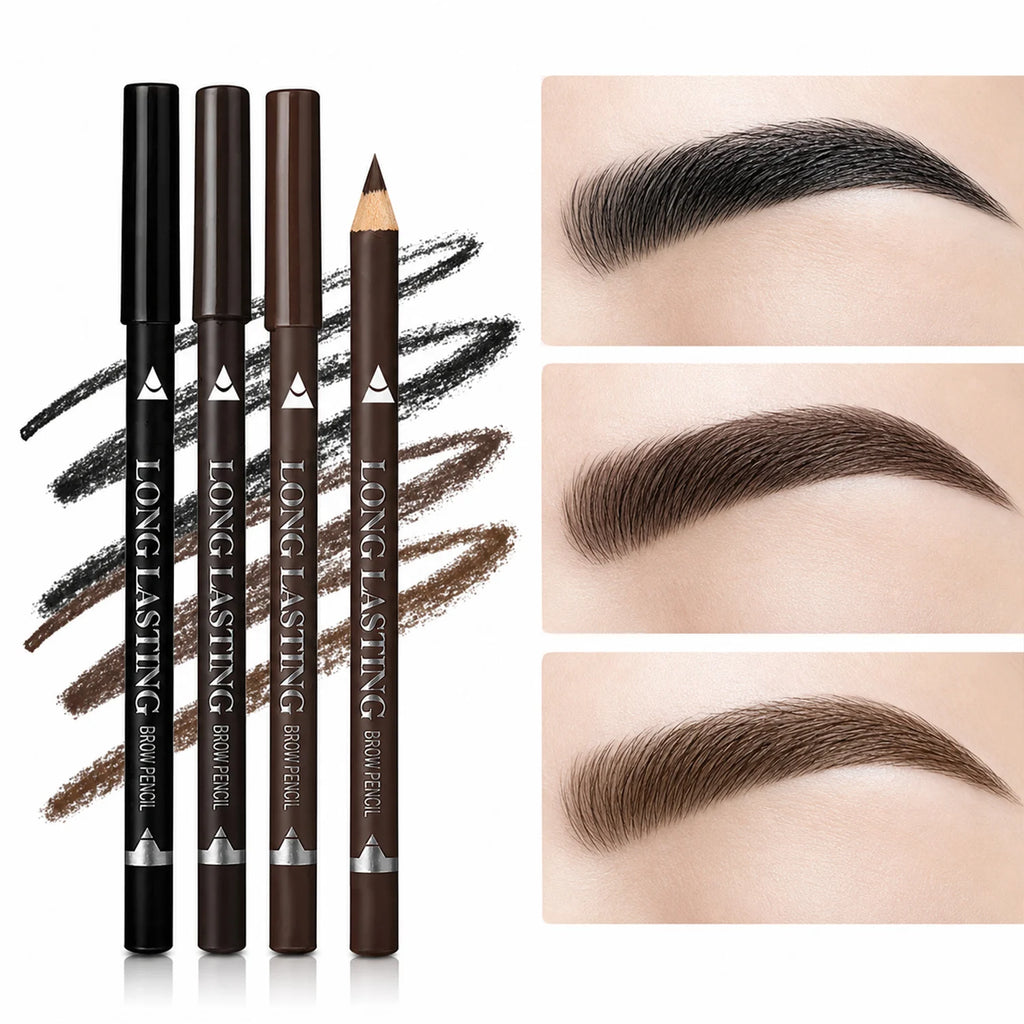 3-Pack Waterproof Eyebrow Pencils | Fine Tip All-Day Wear Eyebrow Pencil Set QXL 3PCS SET