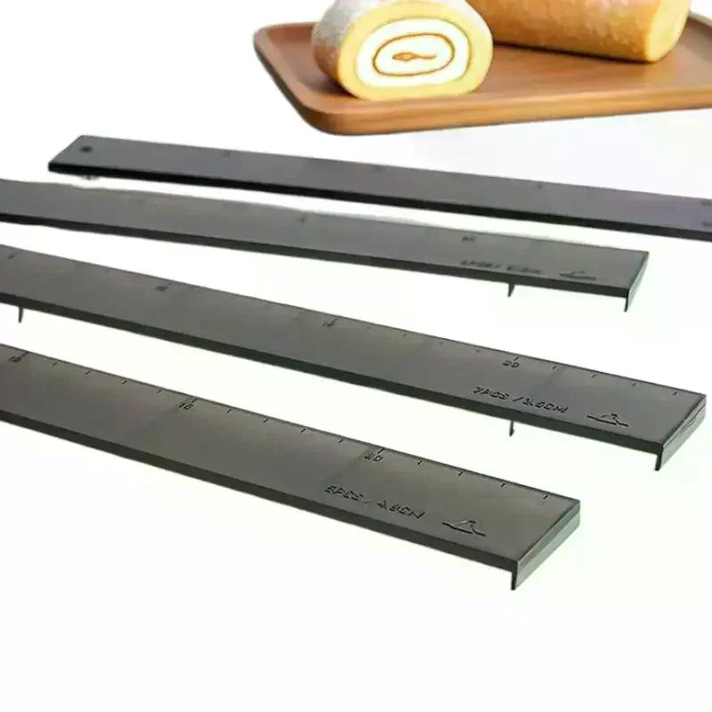 4-Pack Cake Roll Cutting Ruler Set | Even Slice Baking Tool Cake Slicing Ruler QXL