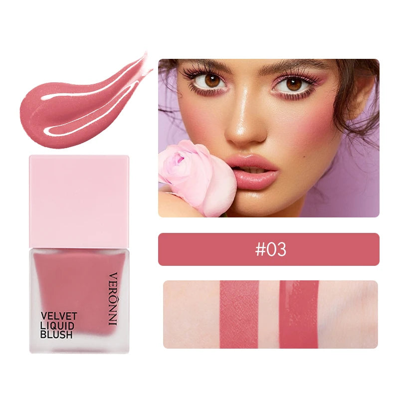 VERONNI Velvety Liquid Blush Stick | Waterproof All Skin Tones Liquid Blush Stick QXL 03