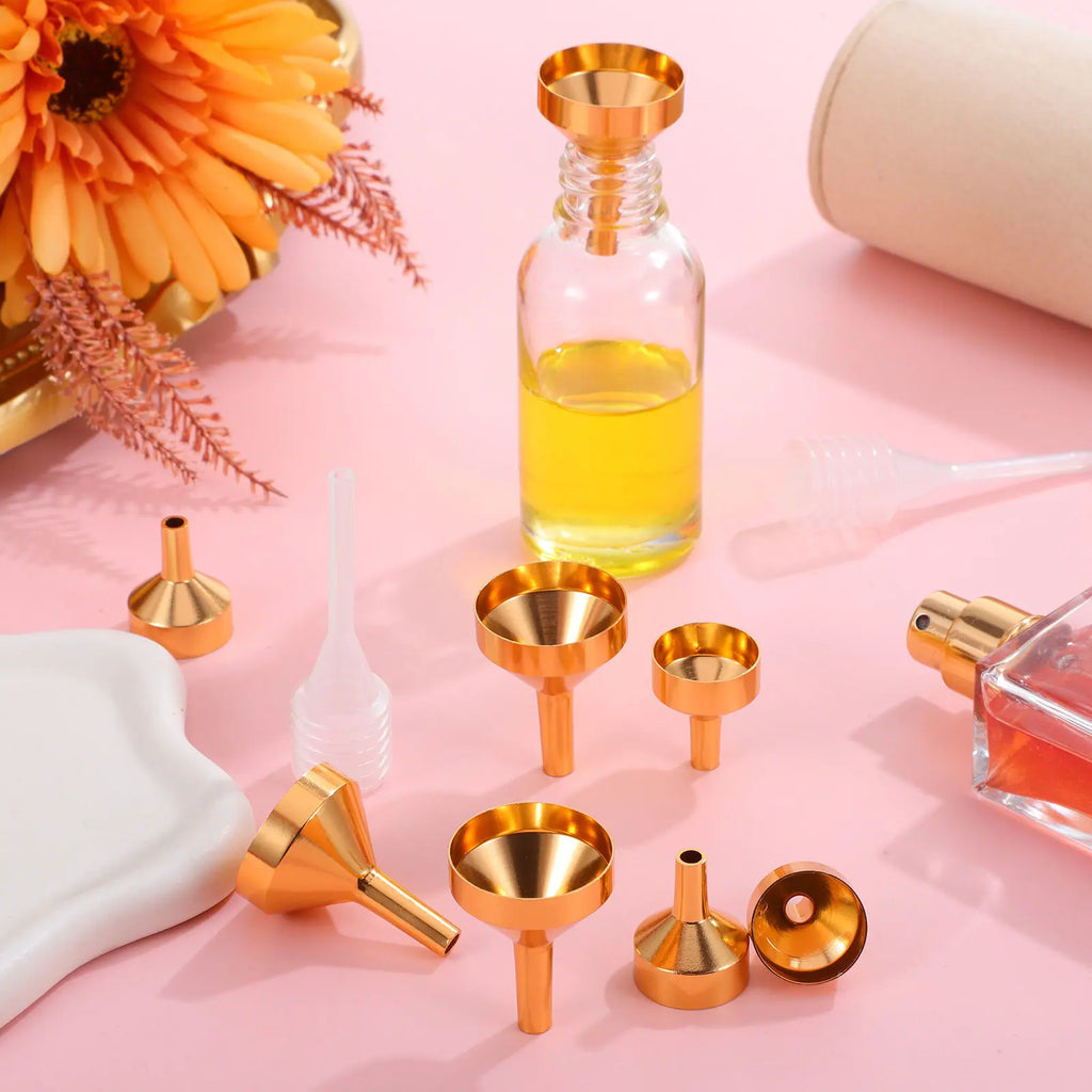 Miniature Metal Funnel Set with Droppers for Perfume & Oils Mini Funnel Set QXL