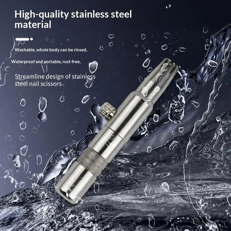 HUXUAN Manual Nose & Ear Hair Trimmer | Stainless Steel Nose & Ear Trimmer QXL