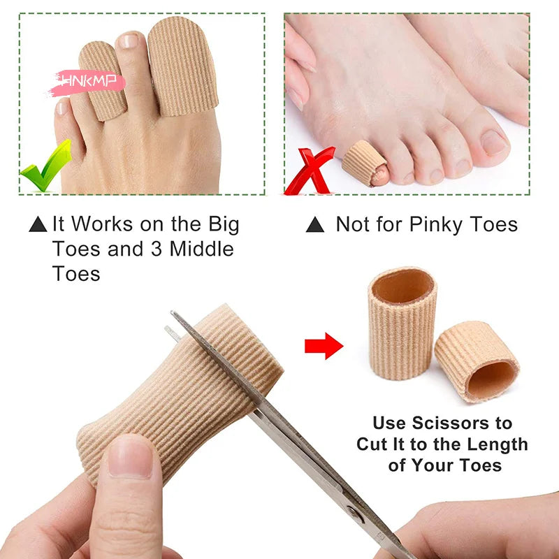 Silicone Toe Tube Protector – Gel Fabric Cover S/M/L | HNKMP Toe Tube Protector QXL