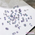 50-Pc 5A Zircon Aurora Nail Rhinestones | Mixed Shape Charms Nail Art Rhinestones QXL 50pcs H189-4