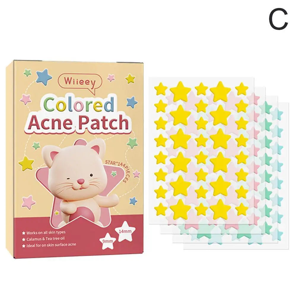 144-Pc Heart Blemish Spot Patches | 0.1mm Thin Skin Cover Blemish Spot Patch QXL B CN