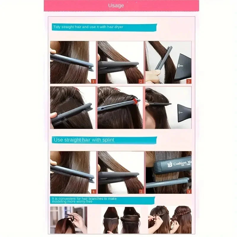 V-Comb Hair Straightening Splint Comb for Wigs & Styling Hair Styling Comb QXL