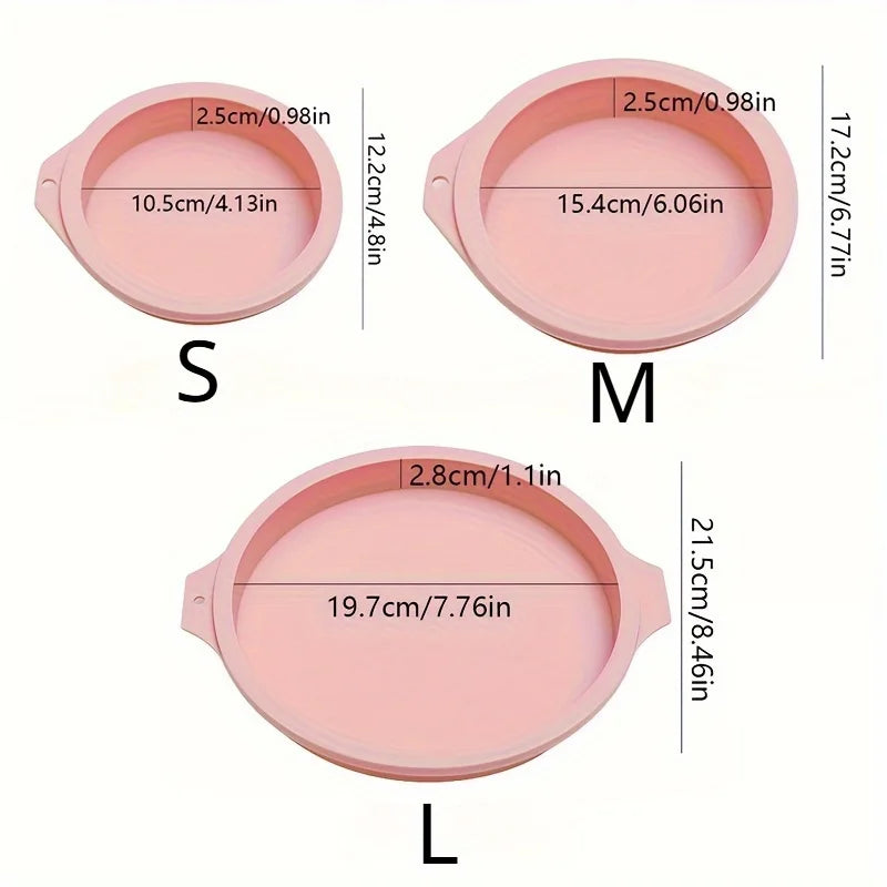 Silicone Cake Mold Set | Non-Stick Round Baking Pans Silicone Baking Mold QXL