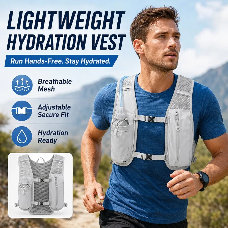 Lightweight Hydration Vest | Running & Hiking Backpack Hydration Running Vest QXL