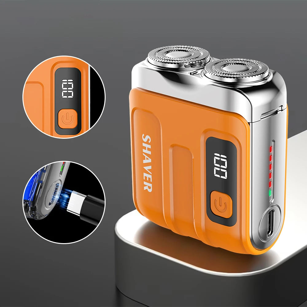 Ms.Dear Mini Electric Travel Shaver | Dual Blade Rechargeable Razor Electric Travel Shaver QXL