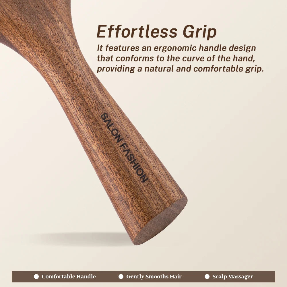 Wooden Air Cushion Massage Comb | Anti-Static Scalp Comb Hair Massage Comb QXL
