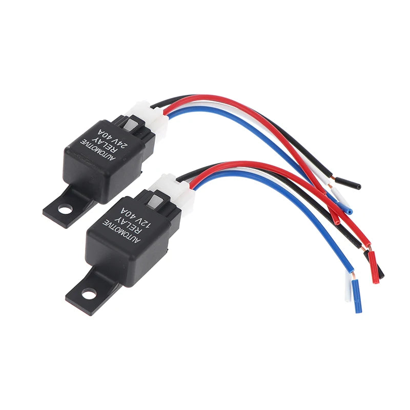 40A 4-Pin SPST Car Relay 12V 24V | Automotive Electrical Switch Automotive Relay QXL