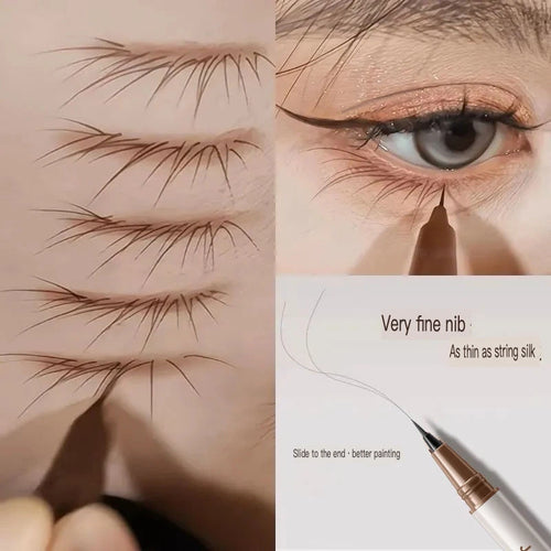 0.01mm Ultra-Fine Waterproof Eyeliner Pen | Long-Lasting Eyeliner Pen QXL