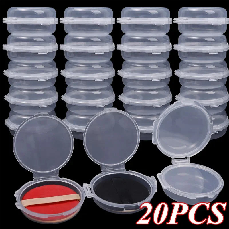 Transparent Double-Layer Powder Puff Storage Box – 20 Pack Puff Storage Box QXL