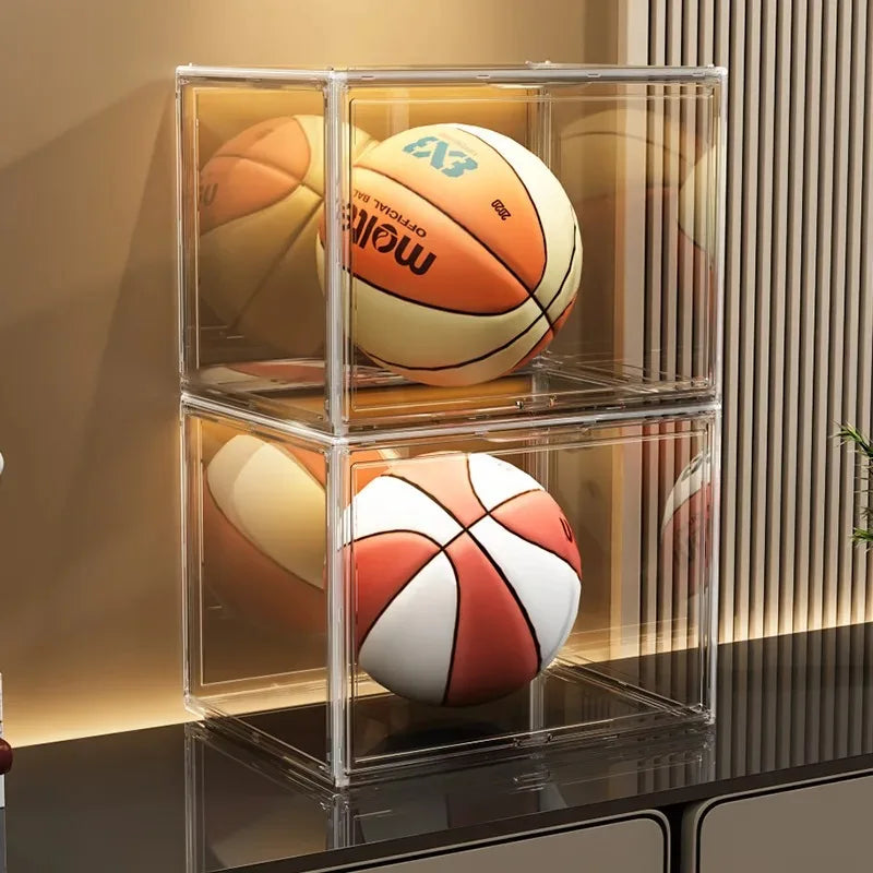Transparent PET Storage Box – Stackable Dustproof Display Case Storage Display Box QXL