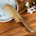 Natural Bamboo Hair Comb | Fine Tooth Anti-Static Long Handle Bamboo Hair Comb QXL 16CM