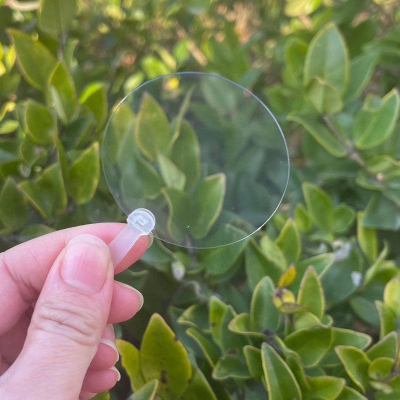 50-Pack Mini Blank Transparent DIY Hand Fans – Party Favors DIY Craft Fans QXL