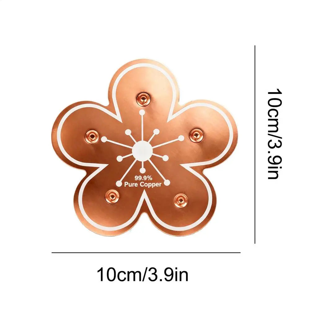 Copper Bird Bath Purification Disk | Natural Water Cleaner Bird Bath Accessory QXL D