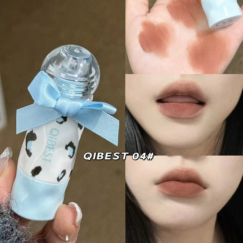 QIBEST 4-Pc Matte Liquid Lipstick Set | Waterproof Lip Stain Kit Matte Liquid Lipstick Set QXL