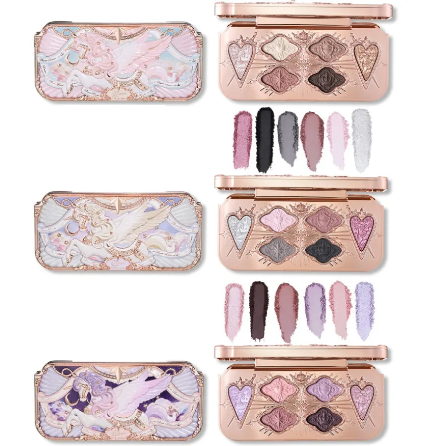 Flower Knows Knight Unicorn 6-Color Eyeshadow Palette Eyeshadow Palette QXL