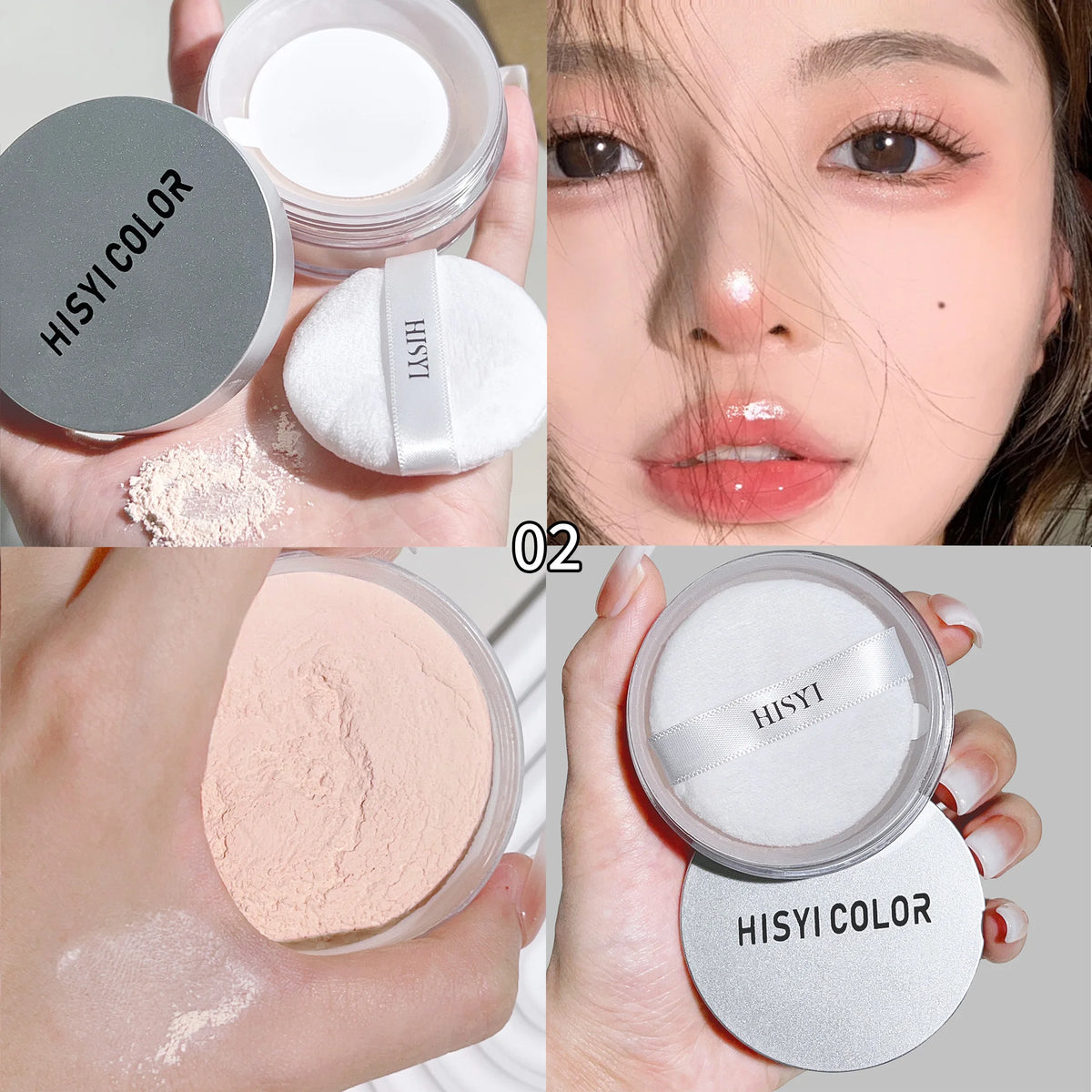 Matte Loose Setting Powder – Waterproof & Sweat-Proof Loose Setting Powder QXL H3006-02