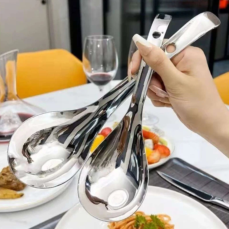 Stainless Steel Long Handle Stirring Spoon – Soup & Dessert Kitchen Spoon QXL