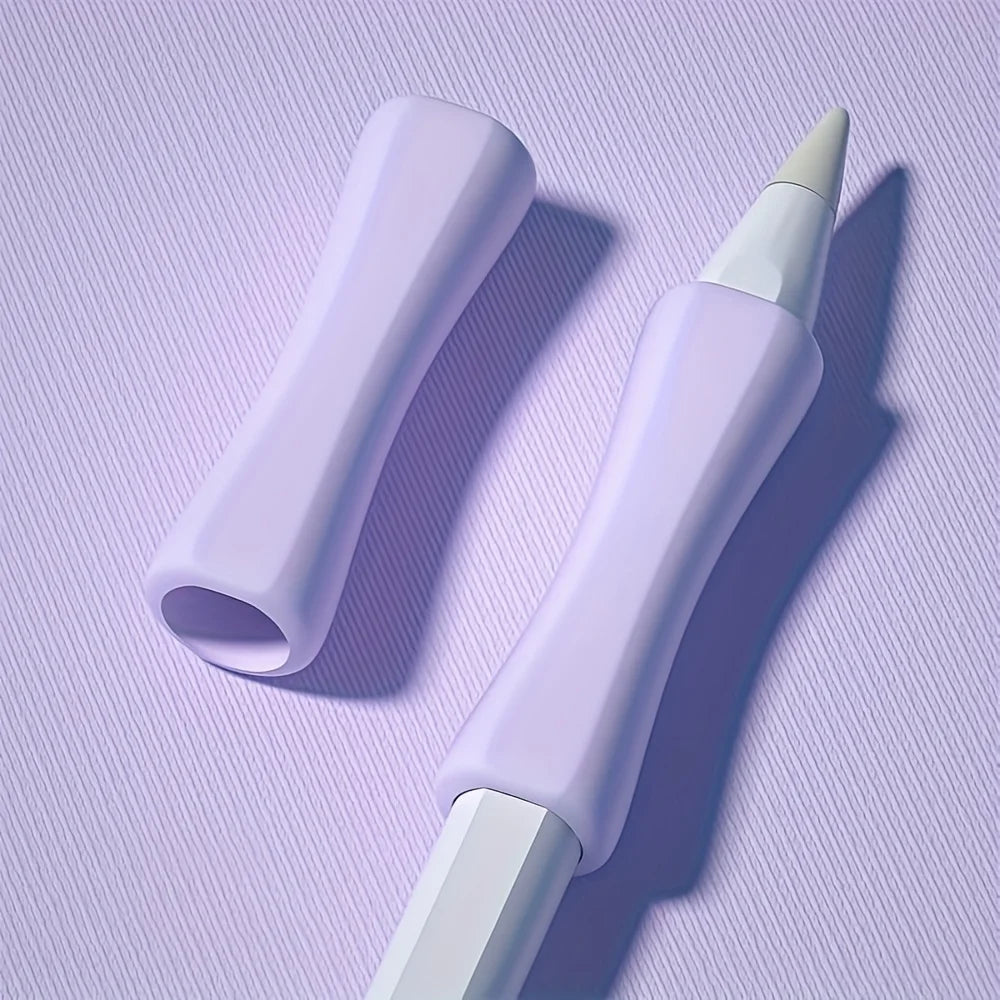 Silicone Touch Pen Grip Sleeve | Non-Slip Ergonomic Writing Aid Pen Grip Sleeve QXL