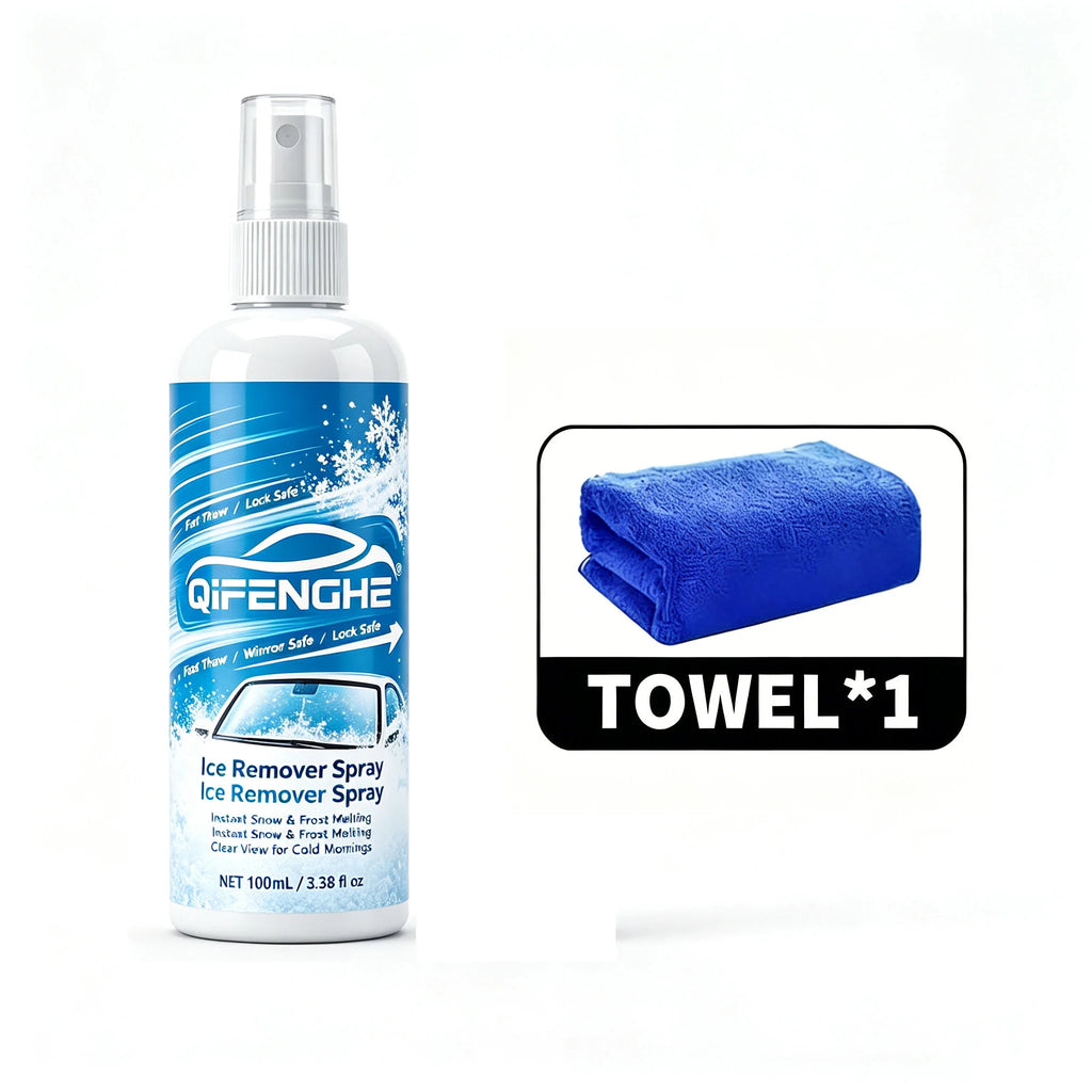 100ml Ice & Snow Remover Spray | Car Windshield Deicing Automotive Deicing Spray QXL