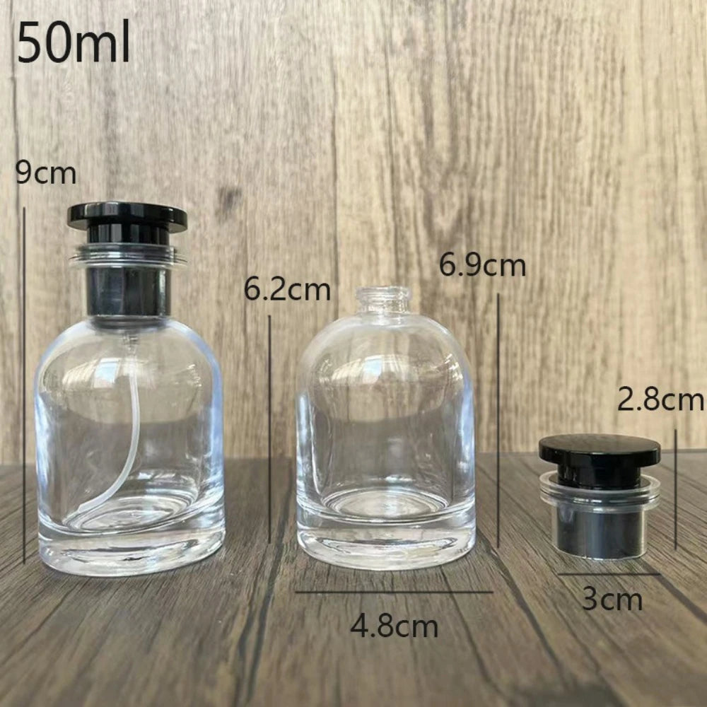 50ml Glass Perfume Spray Bottle | Refillable Travel Atomizer Perfume Spray Bottle QXL