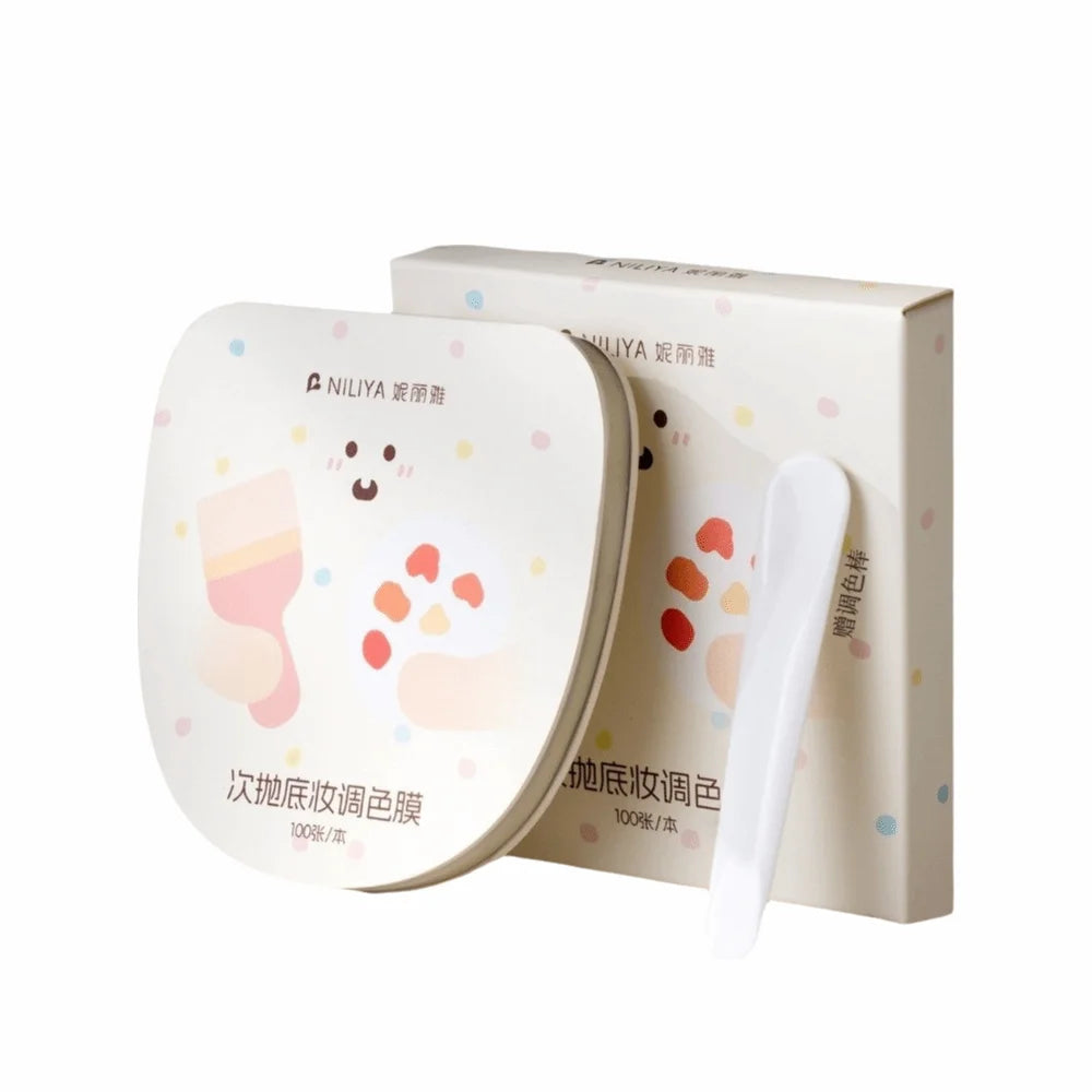 Disposable Makeup Color Mixing Paper Pad | 100 Sheets Makeup Mixing Pad QXL B