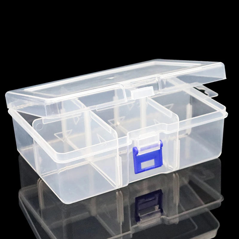 6-Grid Transparent Plastic Storage Box | Tools, Jewelry & Tackle Plastic Storage Box QXL