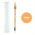 Dual-Head Rhinestone Picker Wax Dotting Pen | Nail Art Tool Nail Art Dotting Pen QXL Yellow