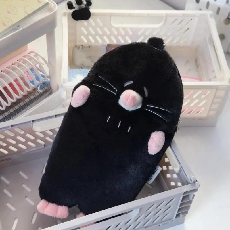 Cute Mole Plush Pencil Case | Large Capacity Student Organizer Plush Pencil Case QXL