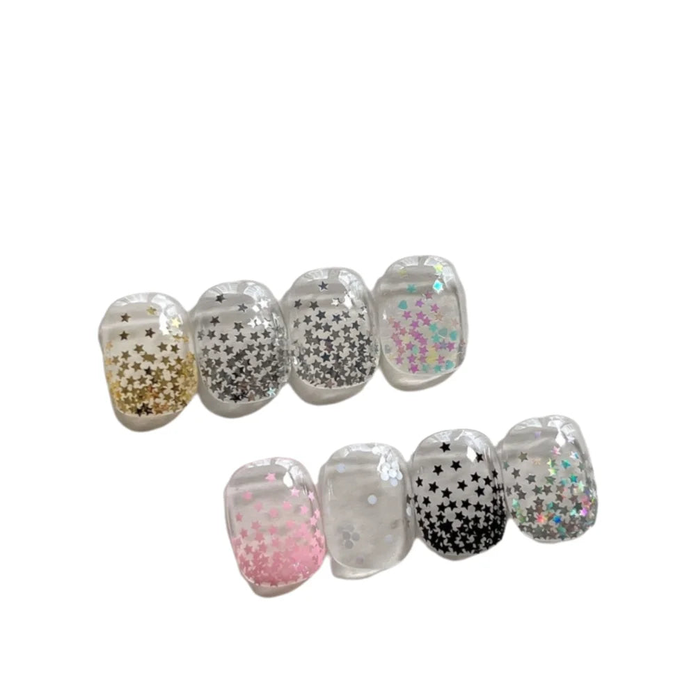 12-Grid 3D Nail Art Charms | Stars, Pearls & Aurora Flakes Nail Art Charms QXL