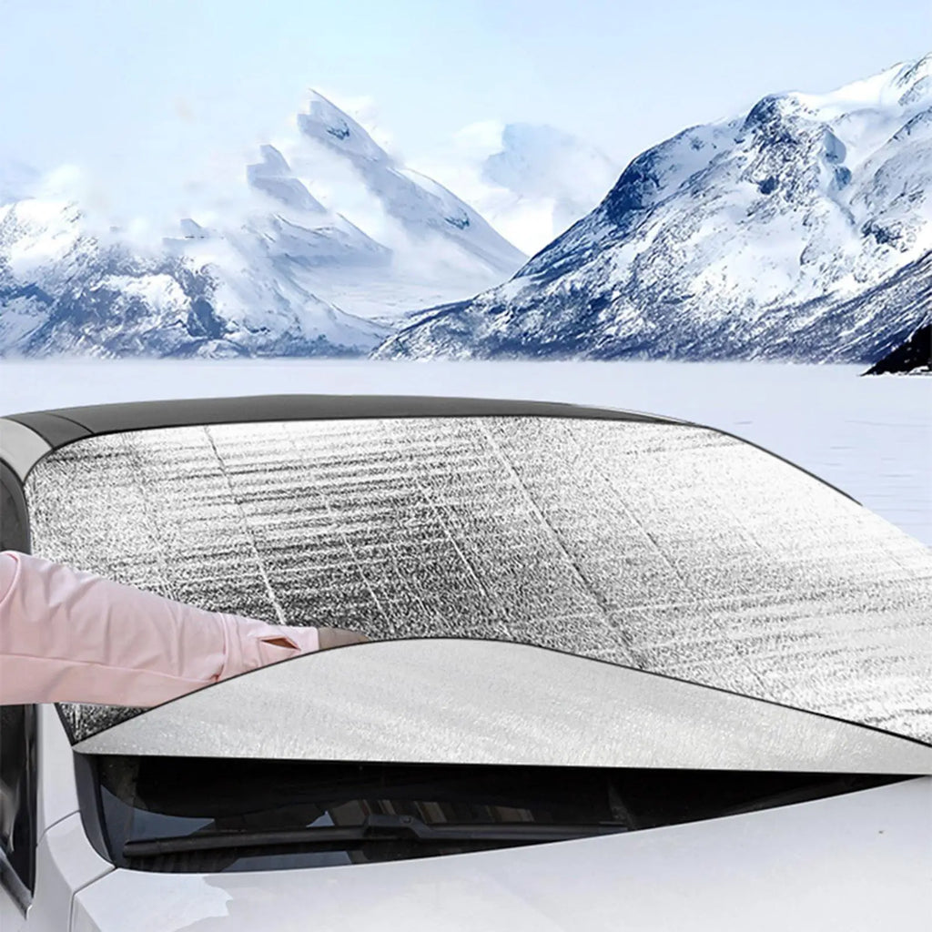 Car Windshield Snow & Ice Cover | UV Sun Shade Protector Windshield Cover QXL