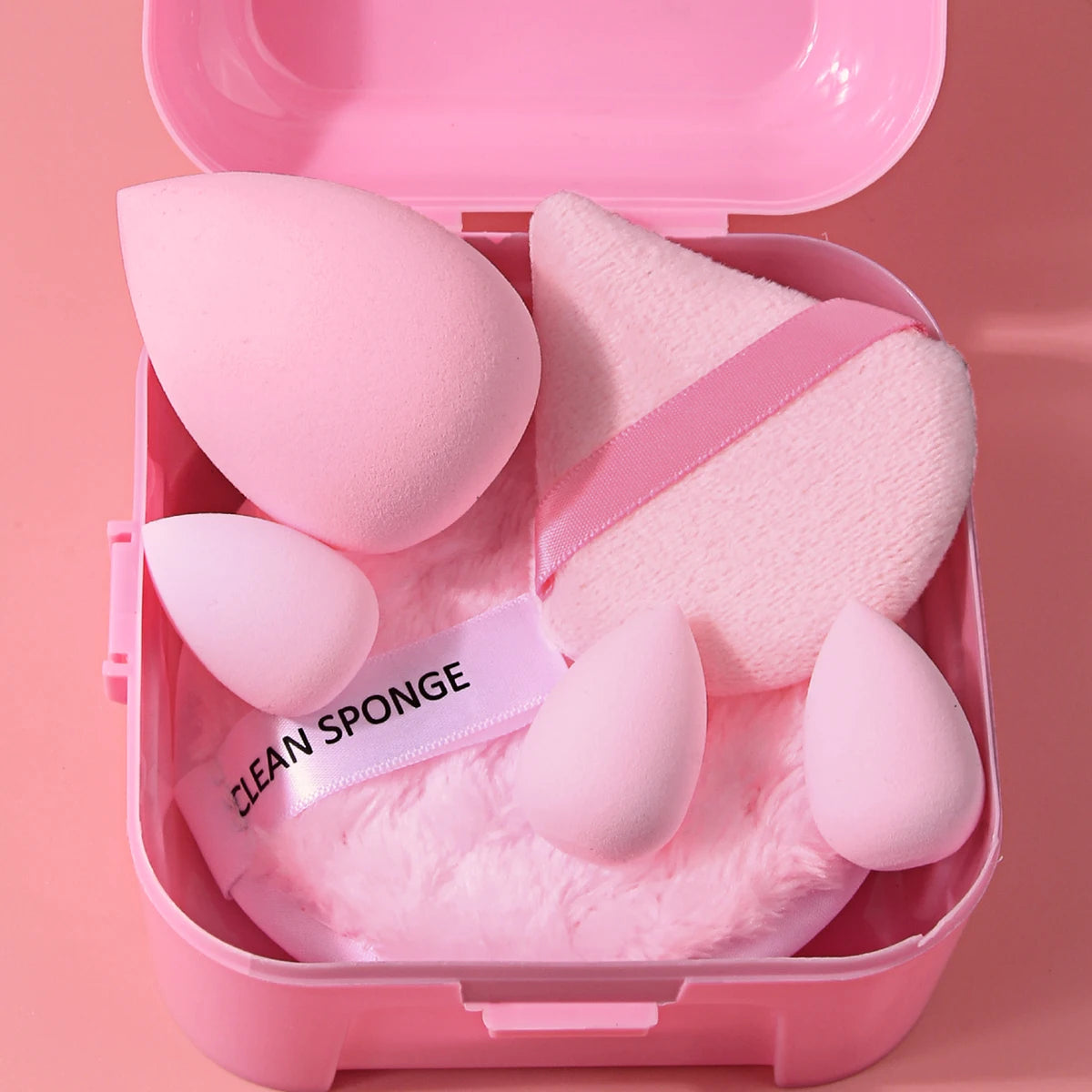 KOSSHOW 6-Pc Makeup Sponge Kit | Velour Puff & Remover Pad Makeup Sponge Kit QXL