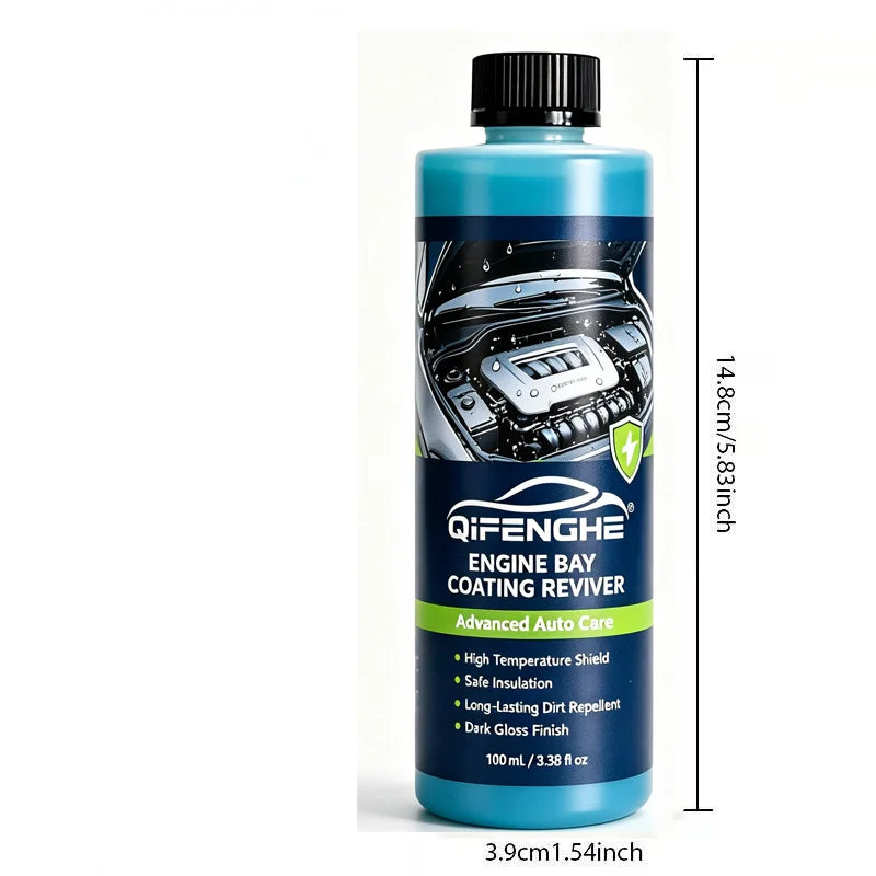 Engine Bay Coating Liquid 100ml | High-Temp Gloss & Protection Engine Bay Coating QXL