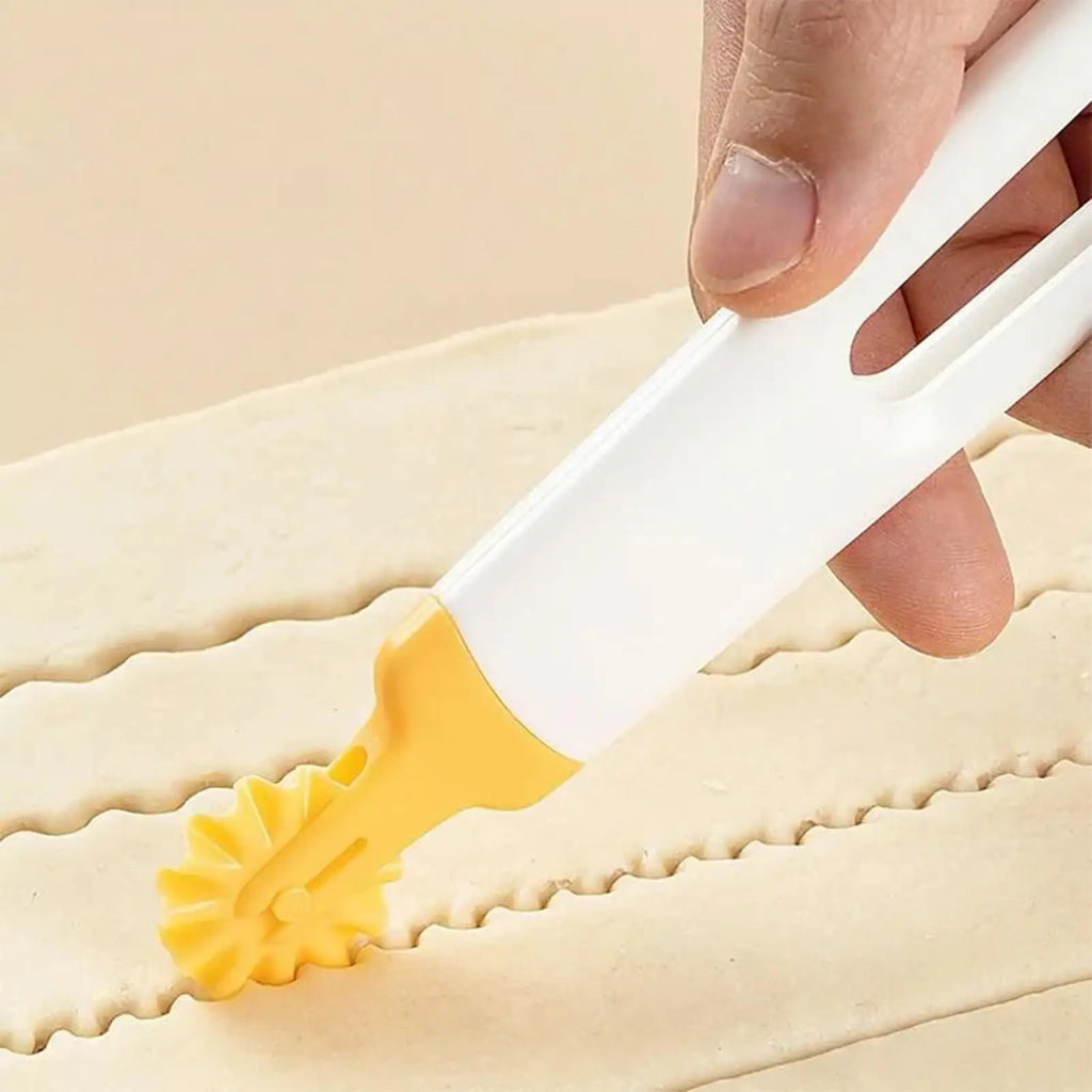 Lattice Pastry & Pizza Cutter Wheel | Pie Crust Roller Tool Pastry Cutter Wheel QXL