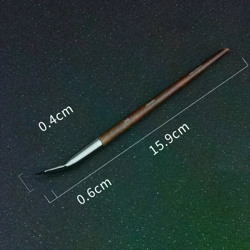 Bent Liner Brush – Precision Eyeliner Detail Makeup Tool #23 Eyeliner Brush QXL