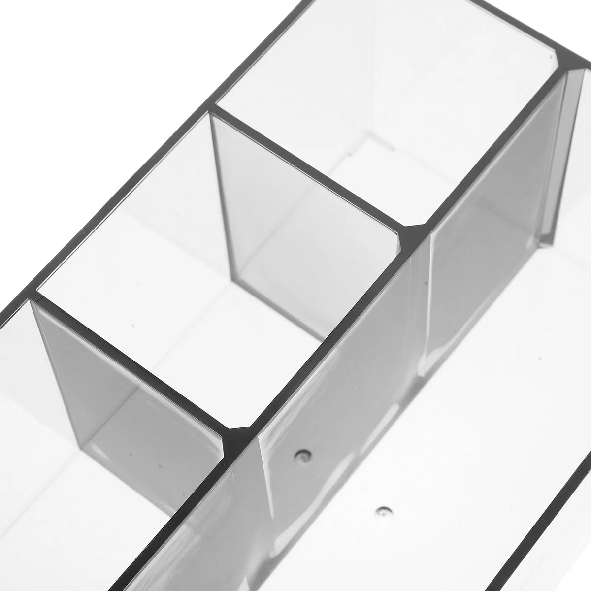 4-Slot Acrylic Makeup Brush Holder & Vanity Desk Organizer Makeup Brush Organizer QXL