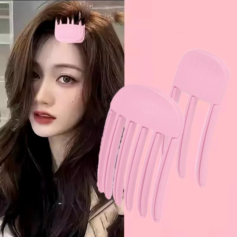Hair Root Volume Clip – Fluffy Crown Claw Hairpin Styling Tool Hair Volume Clip QXL Pink suit