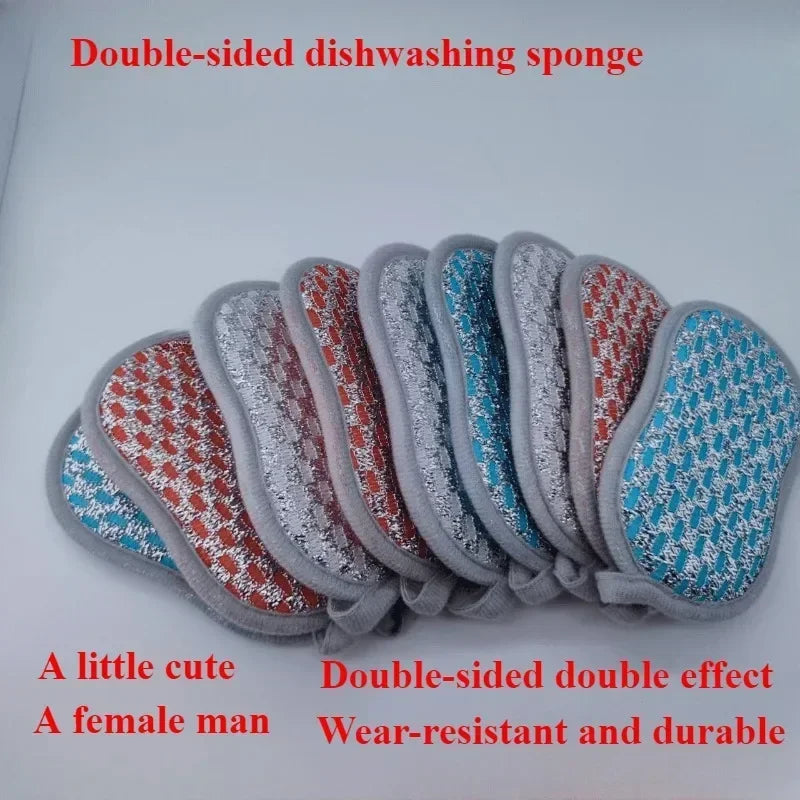 10-Pack Double-Sided Kitchen Sponge Scrubber Set Kitchen Sponge Scrubber QXL