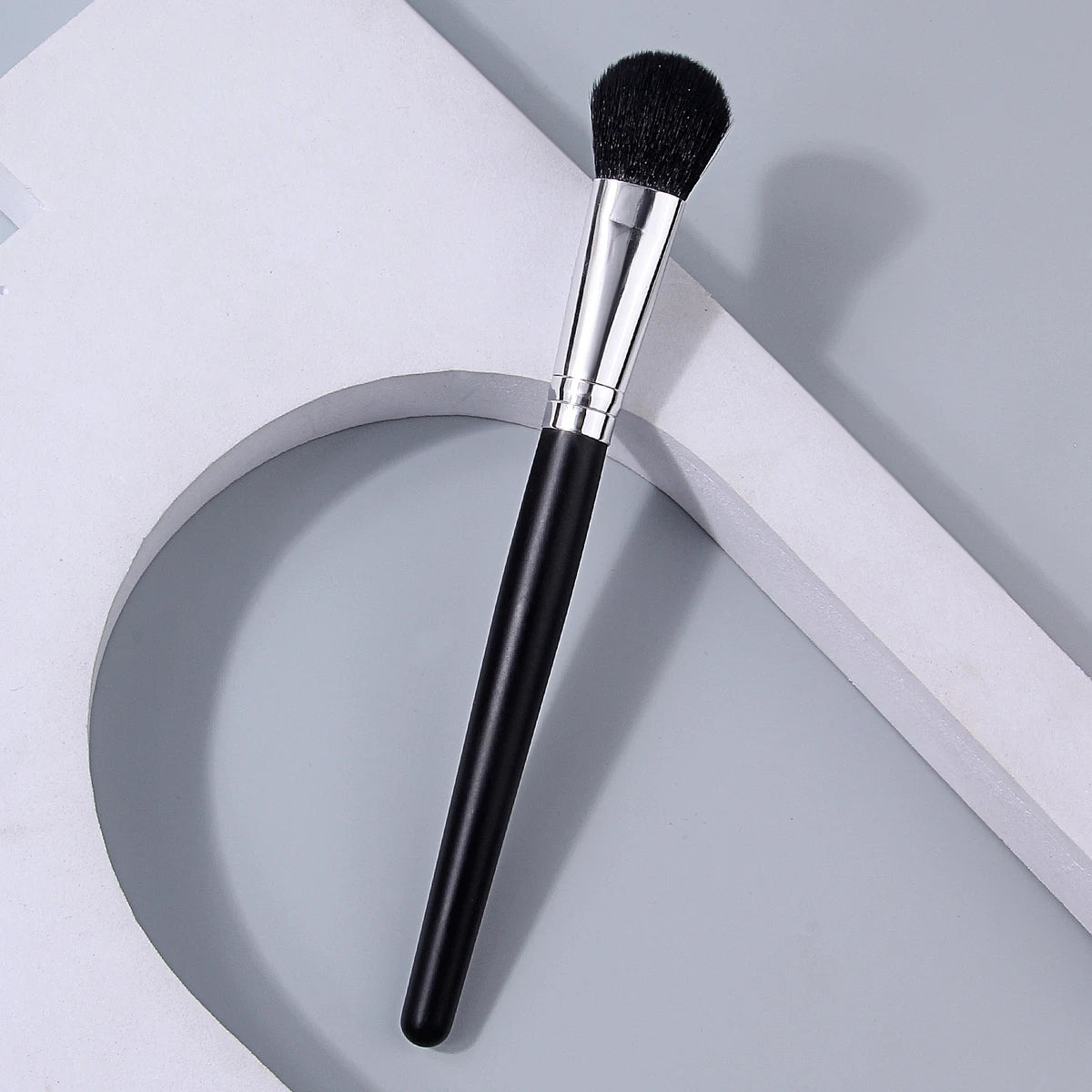 KOSSHOW Blush Brush – Soft Nylon & Black Wood Handle Blush Makeup Brush QXL