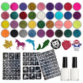 DIY Glitter Tattoo Kit – 36 Colors, Templates & Brushes Glitter Tattoo Kit QXL 6pcs