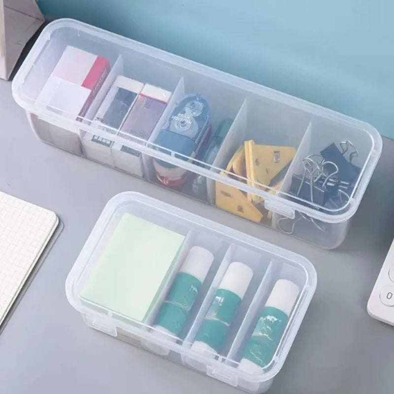 Desktop Cable Organizer Box with Dividers | USB & Chargers Desktop Storage Organizer QXL