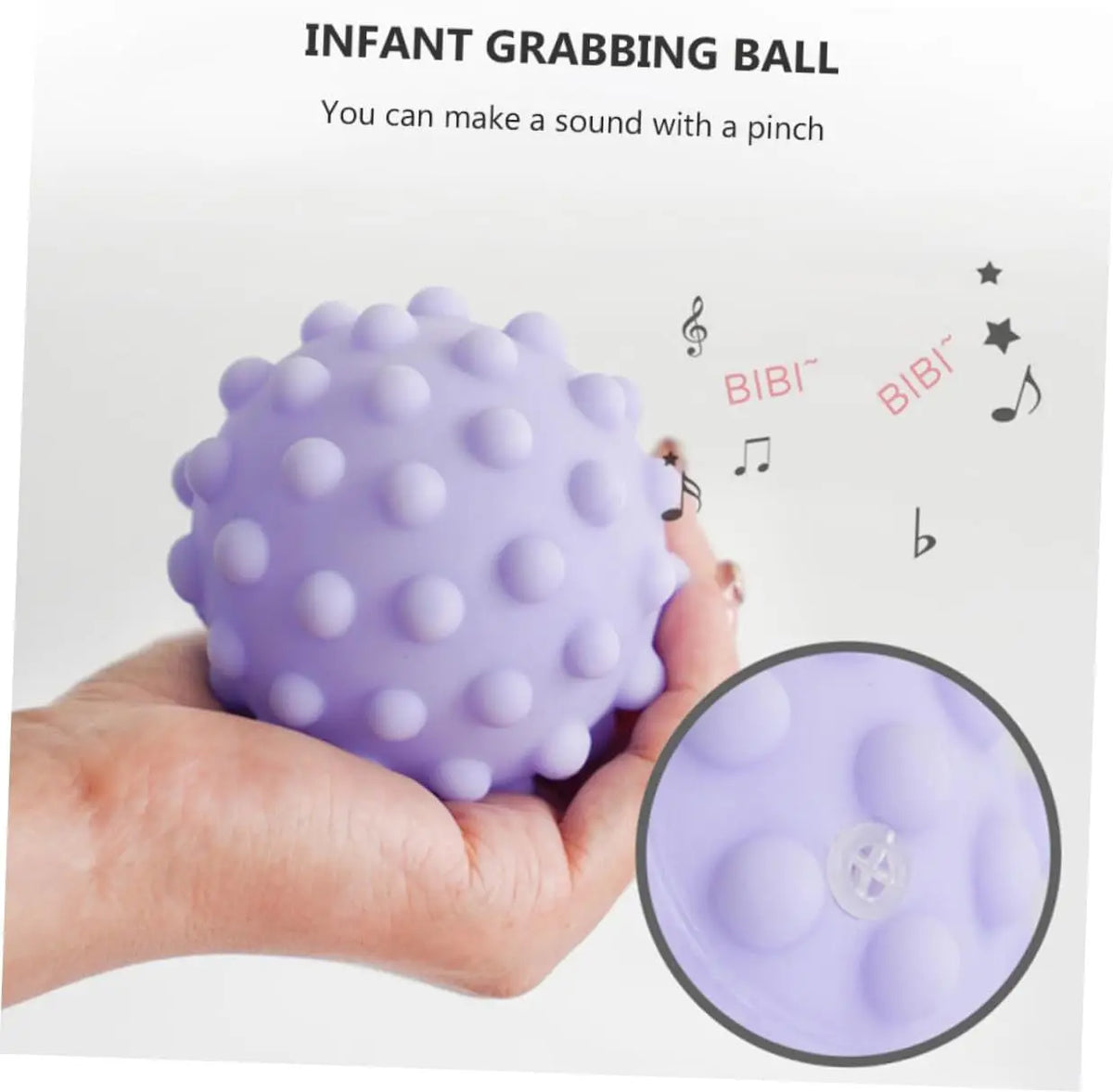 6-Pack Soft Textured Sensory Balls for Babies & Toddlers Baby Sensory Toy Set QXL