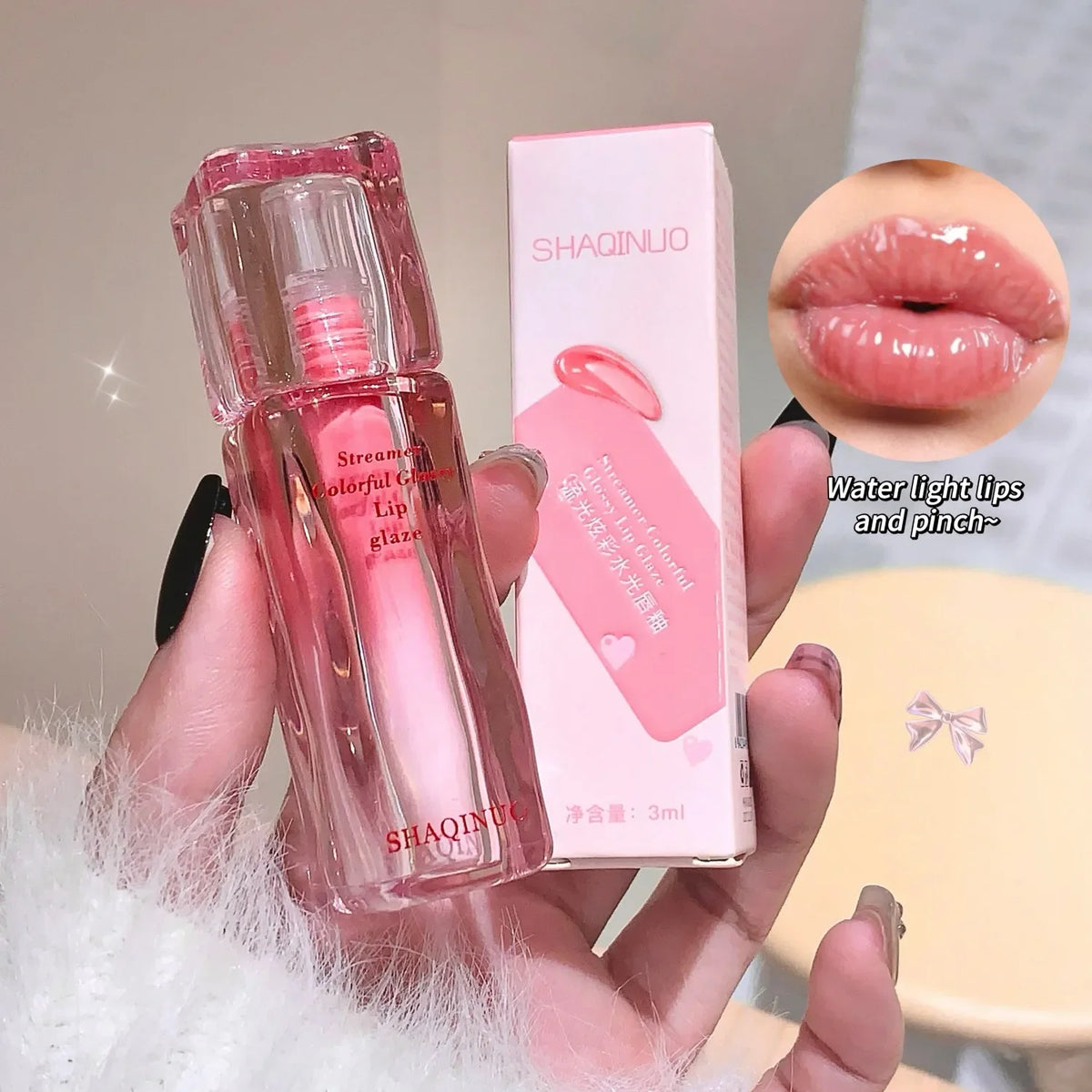 6-Color Mirror Effect Lip Gloss | Moisturizing Glossy Lipstick Lip Gloss QXL