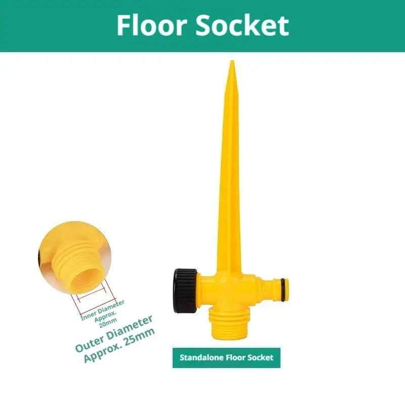 360° Rotating Garden Sprinkler | 3-Arm Irrigation & Ground Spike Garden Sprinkler QXL