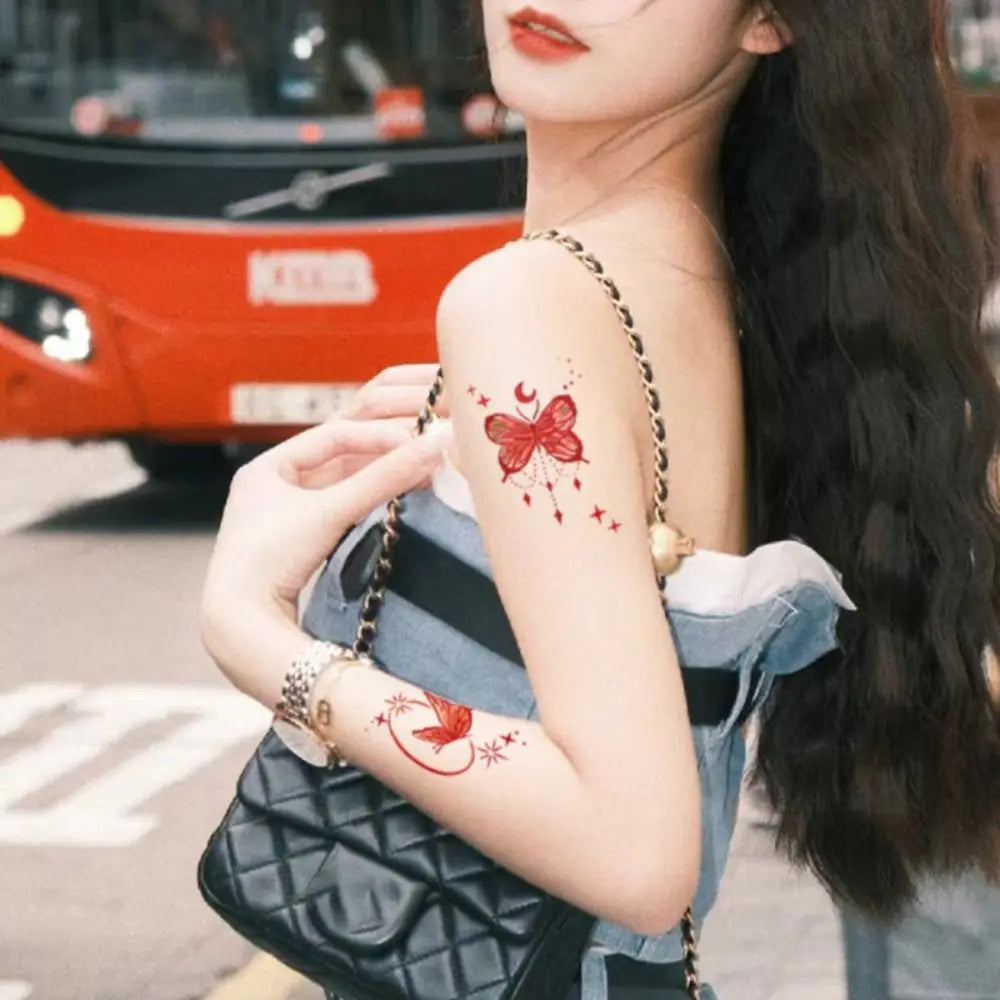 Butterfly Face Decal Temporary Tattoo Stickers | INS Style Temporary Face Sticker QXL