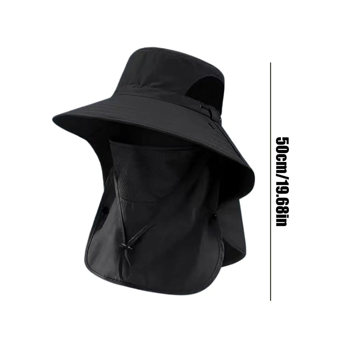 Wide Brim Fishing Sun Hat with Detachable Face Cover Wide Brim Sun Hat QXL
